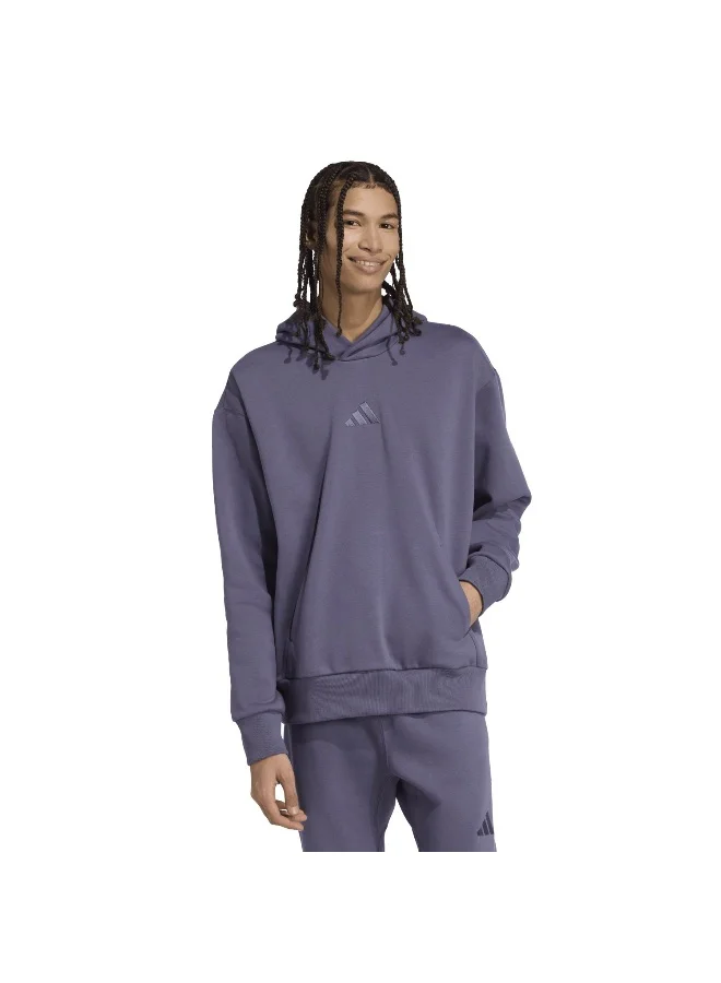 Adidas Adidas M A Szn Fl Hd Purple Hooded Sweat Sweatshirts For Men