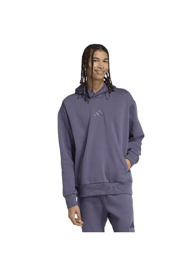 اديداس سويت شيرت بغطاء رأس رجالي بنفسجي