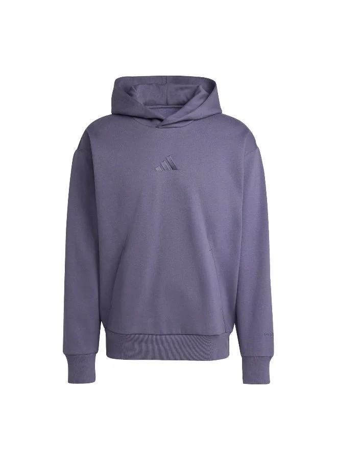 اديداس سويت شيرت بغطاء رأس رجالي بنفسجي