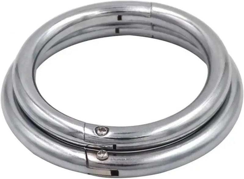 Bull Nose Ring 3pcs Cattle Nose Rings Bull Ox Traction Clasp Farm Animals Livestock Clamps Animal Equipments Supplies(Large) - Image 3