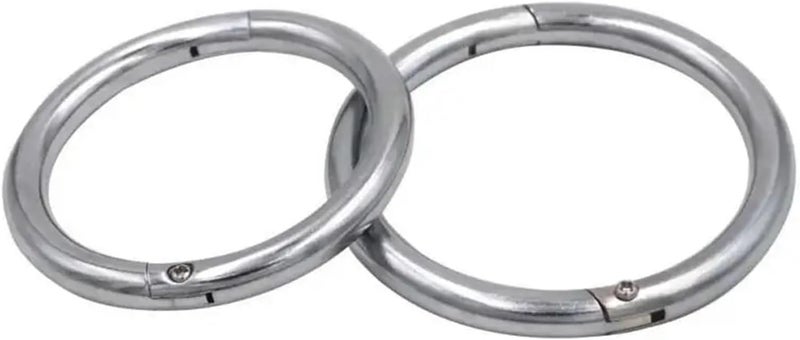 Bull Nose Ring 3pcs Cattle Nose Rings Bull Ox Traction Clasp Farm Animals Livestock Clamps Animal Equipments Supplies(Large) - Image 1