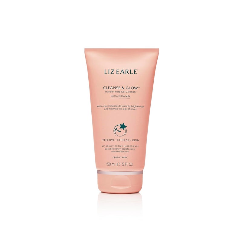 Liz Earle Cleanse  Glow Transforming Gel Cleanser  Gentle Cleanser Face Wash  Makeup Remover  Helps Minimize the Appearance of Pores and Reveals Luminous Glowing Skin 150ml