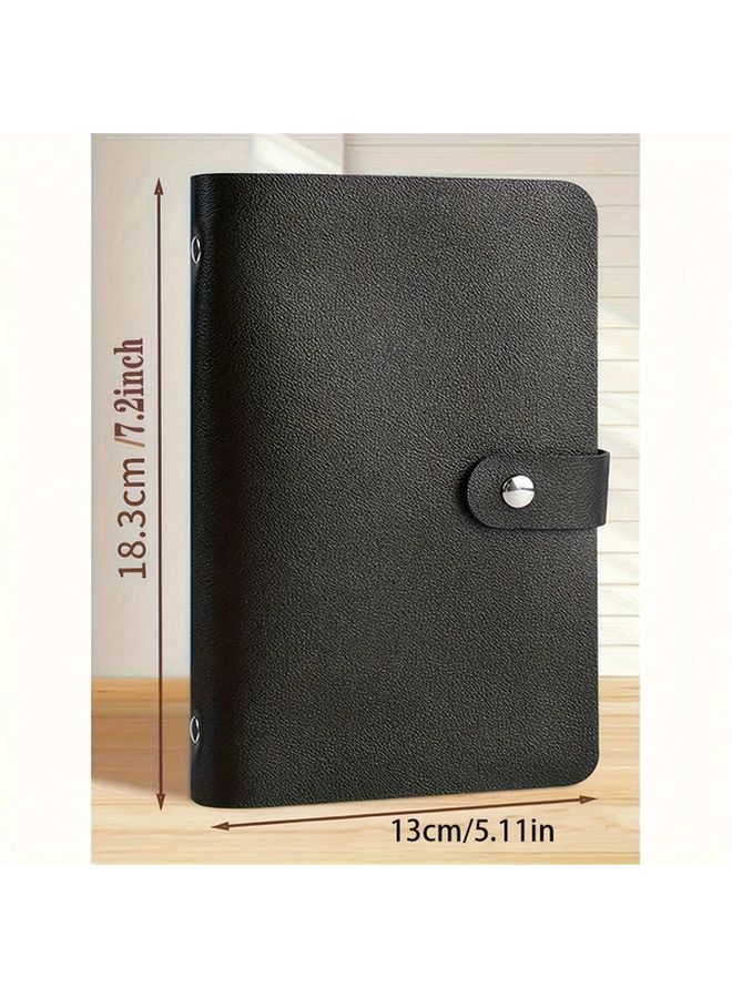 Black Budget Binder Set Portable Multi Functional Storage Bag for School or Finance - Image 2