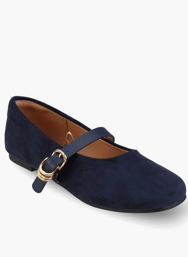 ليتل ميسي Girls Textured Mary Jane Shoes