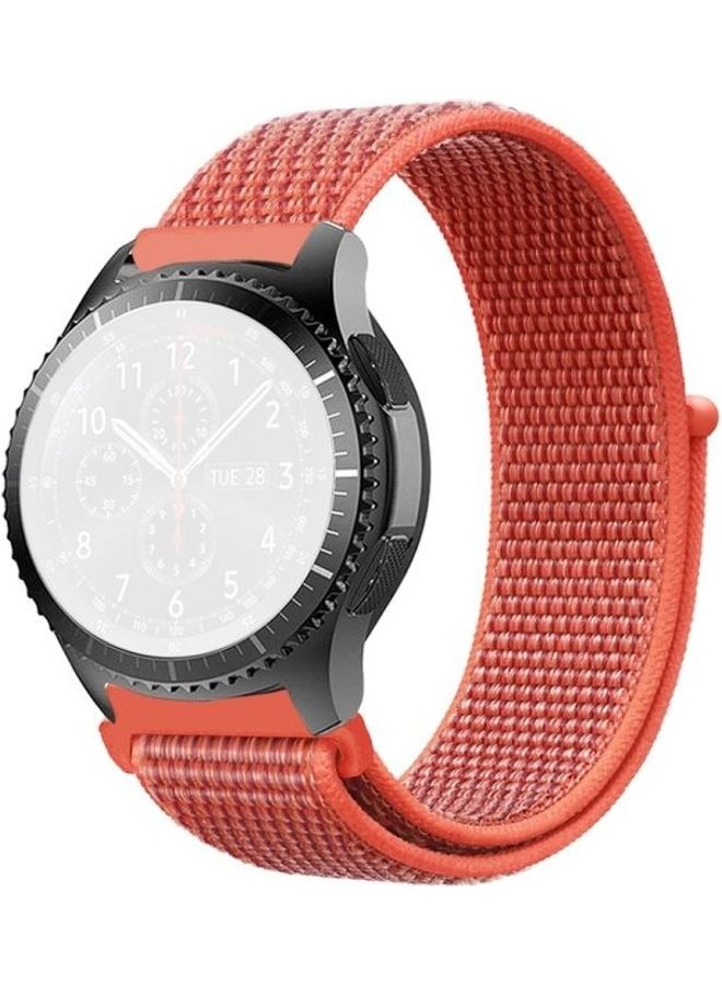 إسكدنيا Simple Nylon Braided Strap For Samsung Galaxy Watch 46mm Pink - Image 2