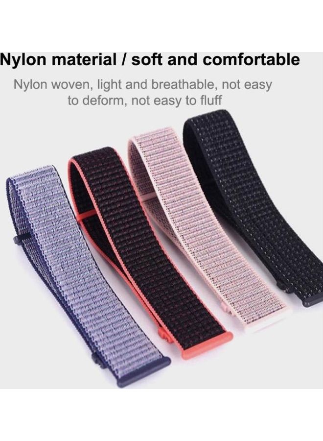 إسكدنيا Simple Nylon Braided Strap For Samsung Galaxy Watch 46mm Pink - Image 4