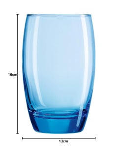 ARCOROC Arcoroc Salto Ice Blue Highball Tumbler, 350ml, Set of 6  - Image 3