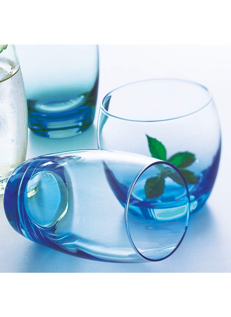 ARCOROC Arcoroc Salto Ice Blue Highball Tumbler, 350ml, Set of 6  - Image 2