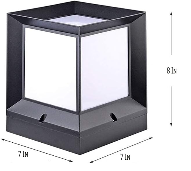 WHITERAY Outdoor Gate Light Energy Efficient Waterproof Decorative Exterior Fixture for Garden Pillars, Entry Gates, Patios, Driveway, Porch and Fence Posts (Without Bulb) - Image 5