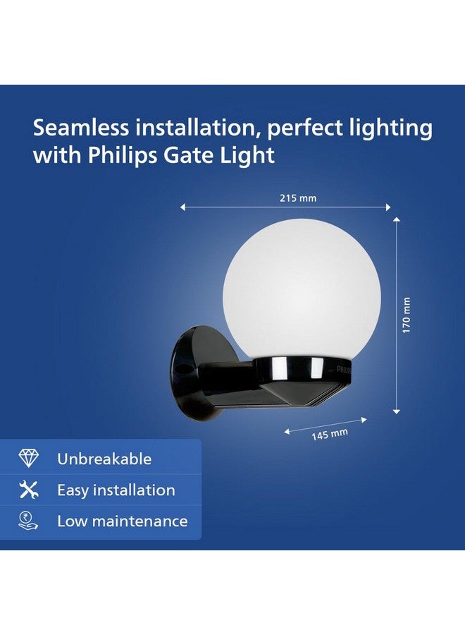 Philips فانوس حائط معدني مزخرف من فيليبس | مصباح حائط كروي داخلي لغرفة المعيشة وغرفة النوم | قاعدة: B22 | عبوة من 1 (المصباح غير متضمن)  - Image 5