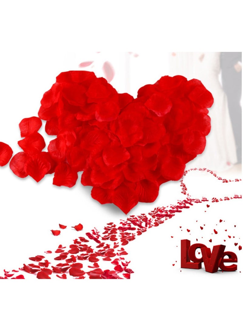 1000 قطعة زهرة الوردة الاصطناعية الأحمر 4.5x4.5سم - Image 1