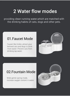GT-Wheel Pet Water Fountain 2.5L Pet Fountain Super Quiet Automatic Cat Water Fountain Dog Water Dispenser with 2 Replacement Filters for Cats Dogs Multiple Pets  - Image 3