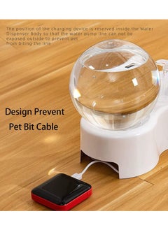 GT-Wheel Pet Water Fountain 2.5L Pet Fountain Super Quiet Automatic Cat Water Fountain Dog Water Dispenser with 2 Replacement Filters for Cats Dogs Multiple Pets  - Image 5