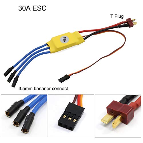 abcGoodefg A2212 1400KV RC Brushless Motor 30A ESC Motor SG90 Micro Servo 8060 Propeller Set for RC Plane Quadcopter Fixed Wing Plane Helicopter Aircraft - Image 4
