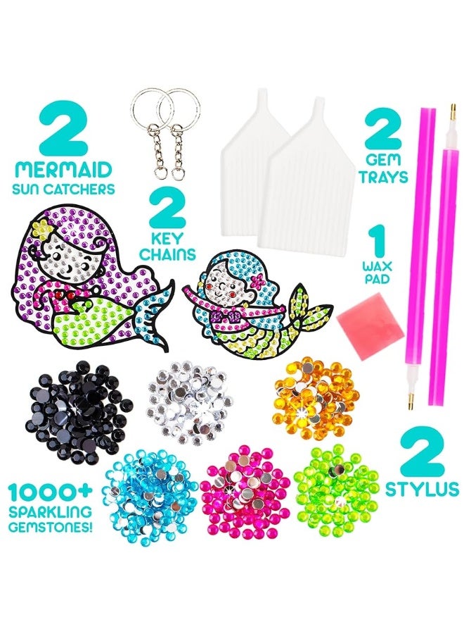 Blue Squid Diamond Painting Kits for Kids - Mermaids Diamond Art for Kids, 5D Gem Art Kits for Kids, Kids Arts & Crafts, Gift for Boys & Girls 6 7 8 9 10 11 12 - Image 4