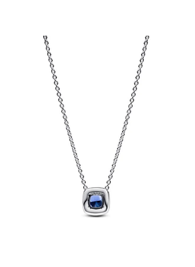باندورا Sterling silver collier with cornflower blue crystal and clear cubic zirconia