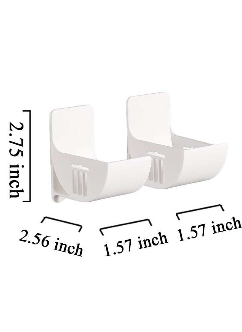 Alruht 4 Pieces Plastic Bag Holder, No Punching Trash Bag Dispenser Plastic Bag Holder, Wall Mounted Plastic Bag Organizer Grocery Bag Holder  Garbage Trash Bag Holder For Home Organization White  - Image 2