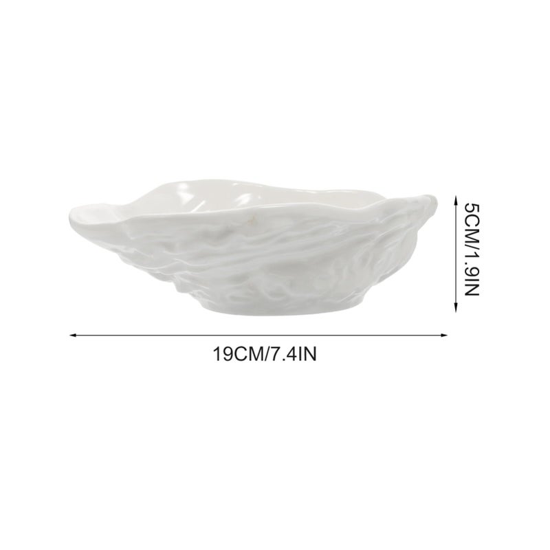 Creative Ceramic Serving Bowl Oyster Design For Salad Soup Noodles Fruits Snacks - Image 5
