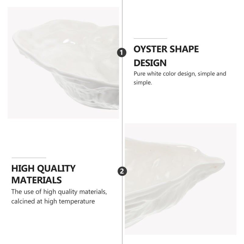 Creative Ceramic Serving Bowl Oyster Design For Salad Soup Noodles Fruits Snacks - Image 4