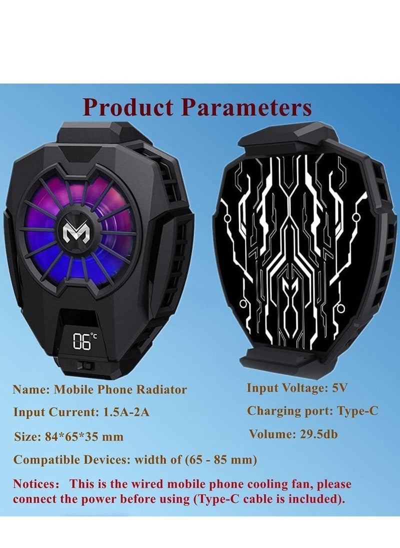 Loquat Phone Cooler, Mobile Cooling Fan without Noise, Cellphone Radiator for Mobile Games, Streaming, Tiktok - Image 4