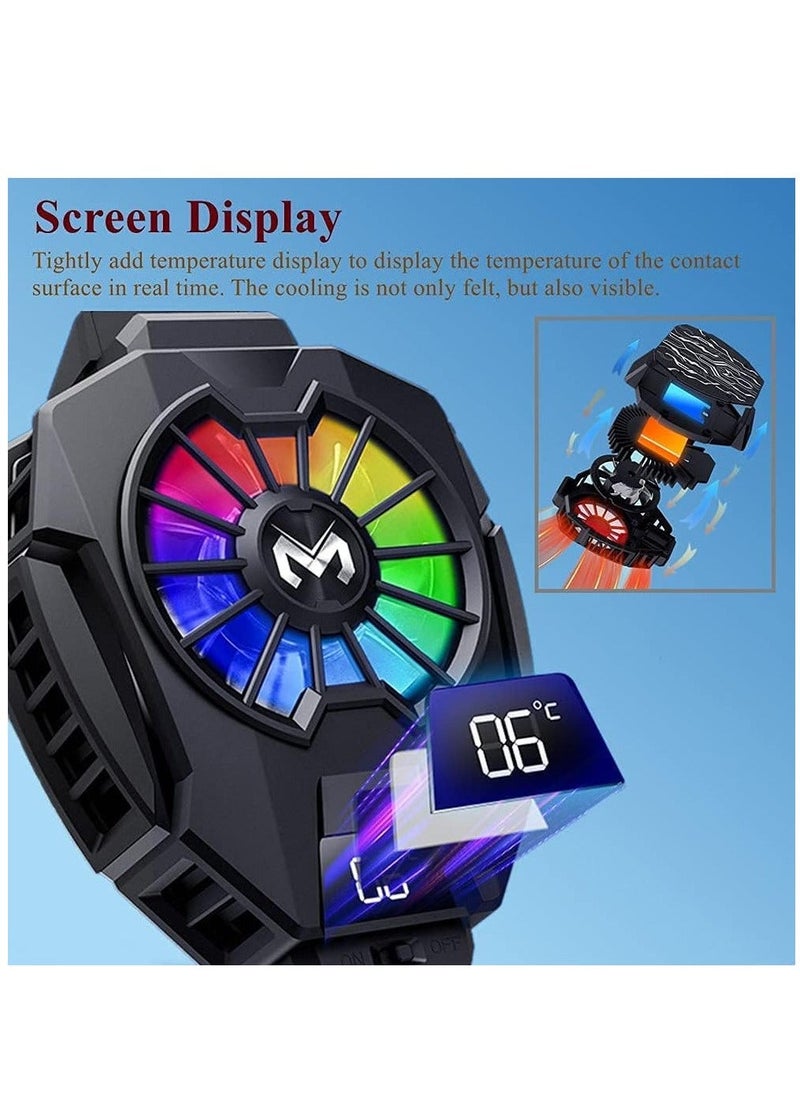 Loquat Phone Cooler, Mobile Cooling Fan without Noise, Cellphone Radiator for Mobile Games, Streaming, Tiktok - Image 3