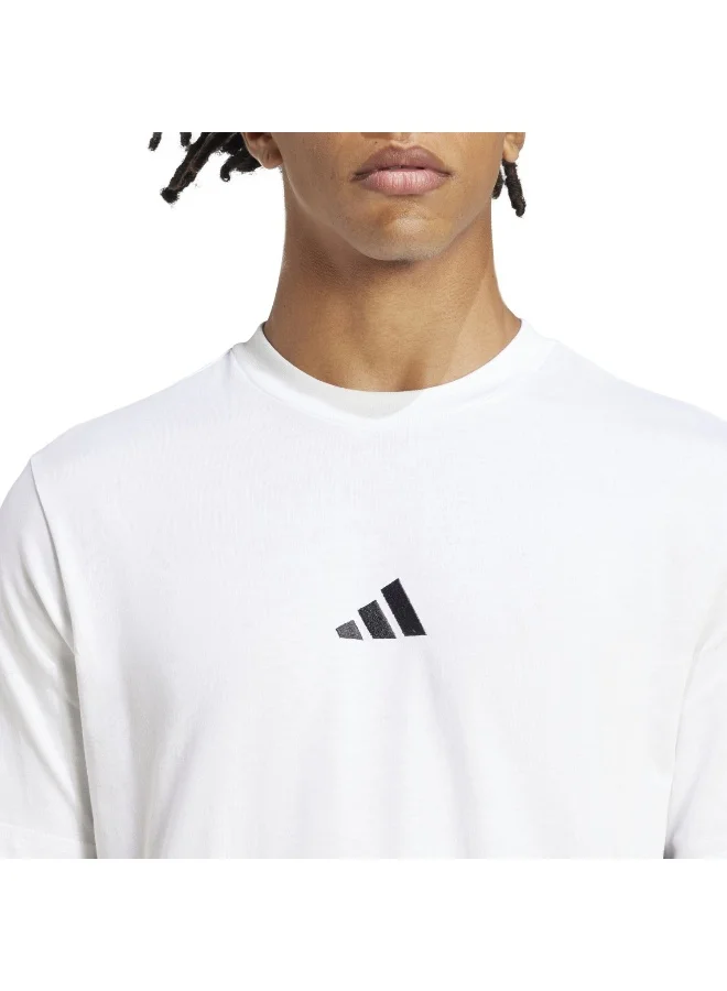 Adidas M 3S Sj T White Training T-Shirts For Men XS