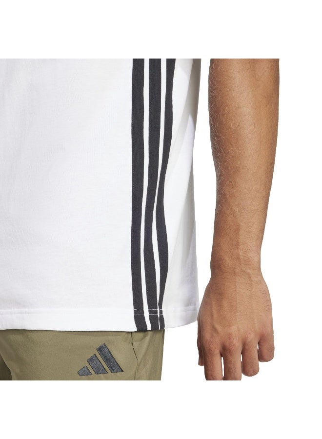 Adidas M 3S Sj T White Training T-Shirts For Men XS - Image 5