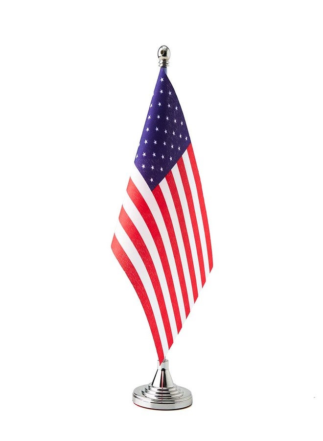 mflagperft USA Flag American Flags, Small Mini American Desk Flag, Used for Table Office Classroom Home Patriotic Events Decorations - Image 1