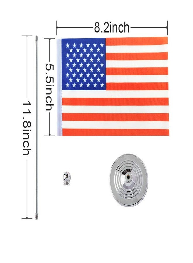 mflagperft USA Flag American Flags, Small Mini American Desk Flag, Used for Table Office Classroom Home Patriotic Events Decorations - Image 2