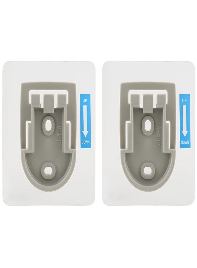 Hibbent 2 PCS Wall Mounted Replacement Sticky Pads, Adhesive Replacement for Bathroom Shower Head Holder, No Drilling Hook Strong Transparent Adhesive Strip Pad for Handheld Shower Holder - Image 1