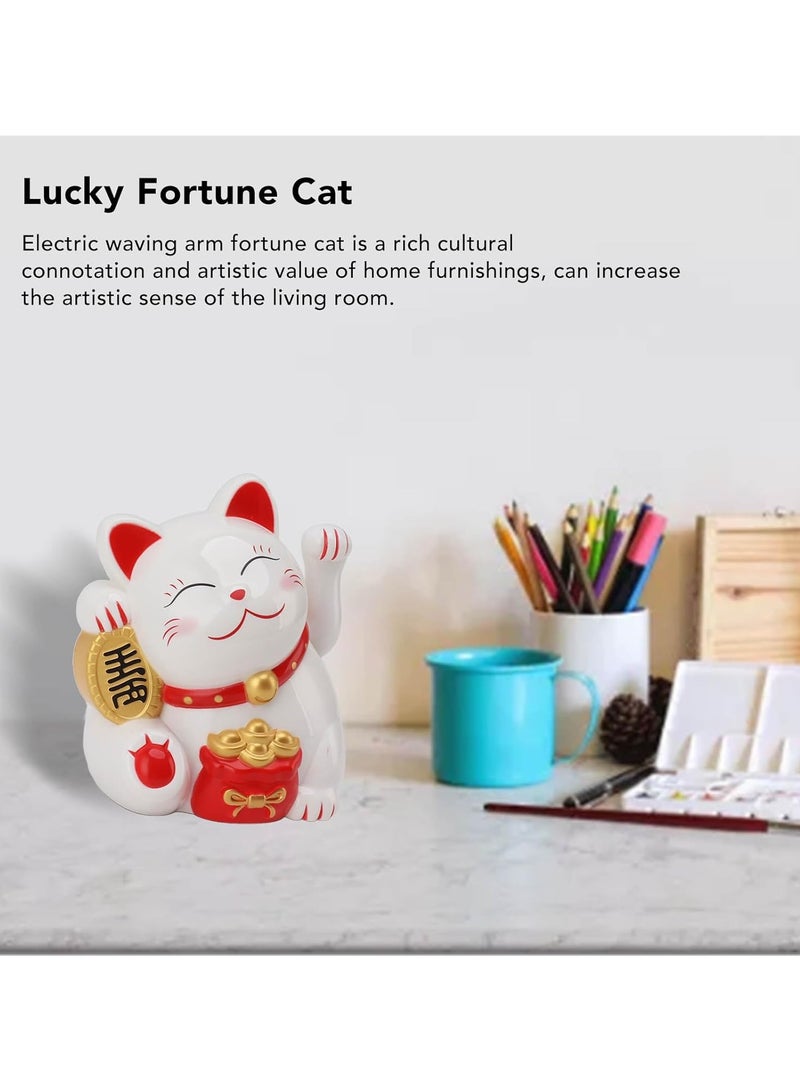 عام “تمثال قط الحظ بارتفاع 5.5 بوصة، قط الحظ المبتسم وهو يلوح بذراعيه لجلب الثروة والازدهار، زينة تمثال قط الحظ للمنزل، المتجر، المطعم، السيارة، والحفلات” - Image 2
