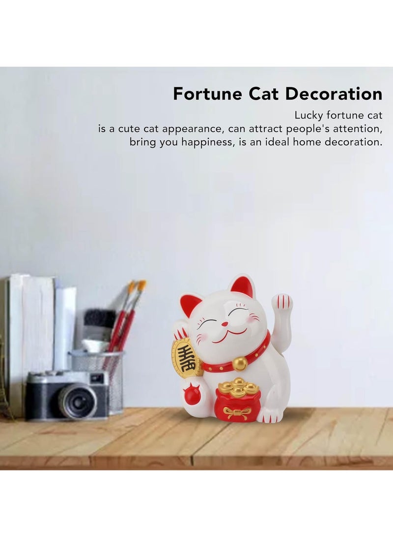 عام “تمثال قط الحظ بارتفاع 5.5 بوصة، قط الحظ المبتسم وهو يلوح بذراعيه لجلب الثروة والازدهار، زينة تمثال قط الحظ للمنزل، المتجر، المطعم، السيارة، والحفلات” - Image 3