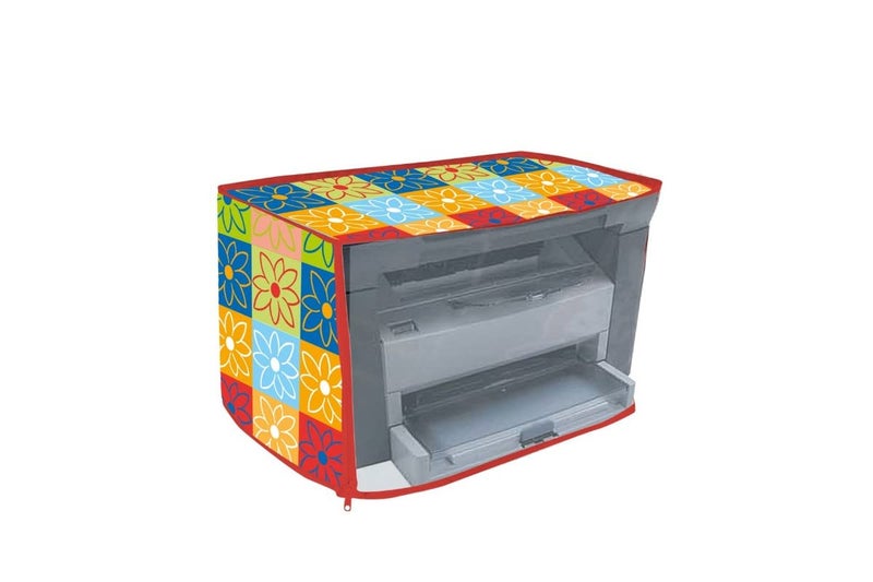 Avideco Printer Cover for HP 1005 Printer with Zipper for Dust Protection (Yellow Flower) - Image 1
