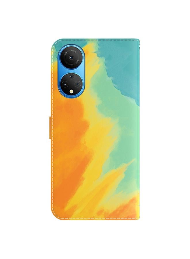 erorex Case For Honor X7 Watercolor Pattern Horizontal Flip Leather Phone Case - Image 3