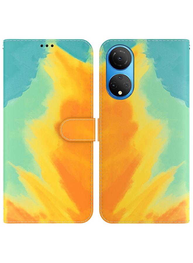 erorex Case For Honor X7 Watercolor Pattern Horizontal Flip Leather Phone Case - Image 1