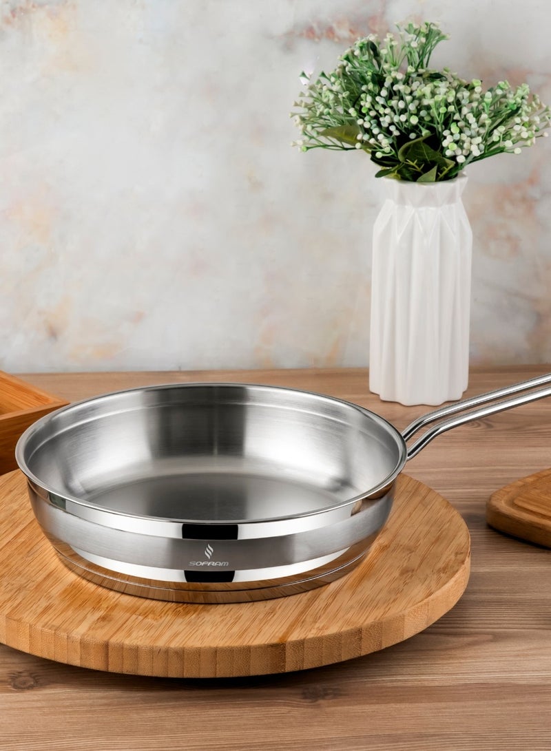 سوفرام طاوة سوفرام استيل تركي مقاس 28 سم - Image 1