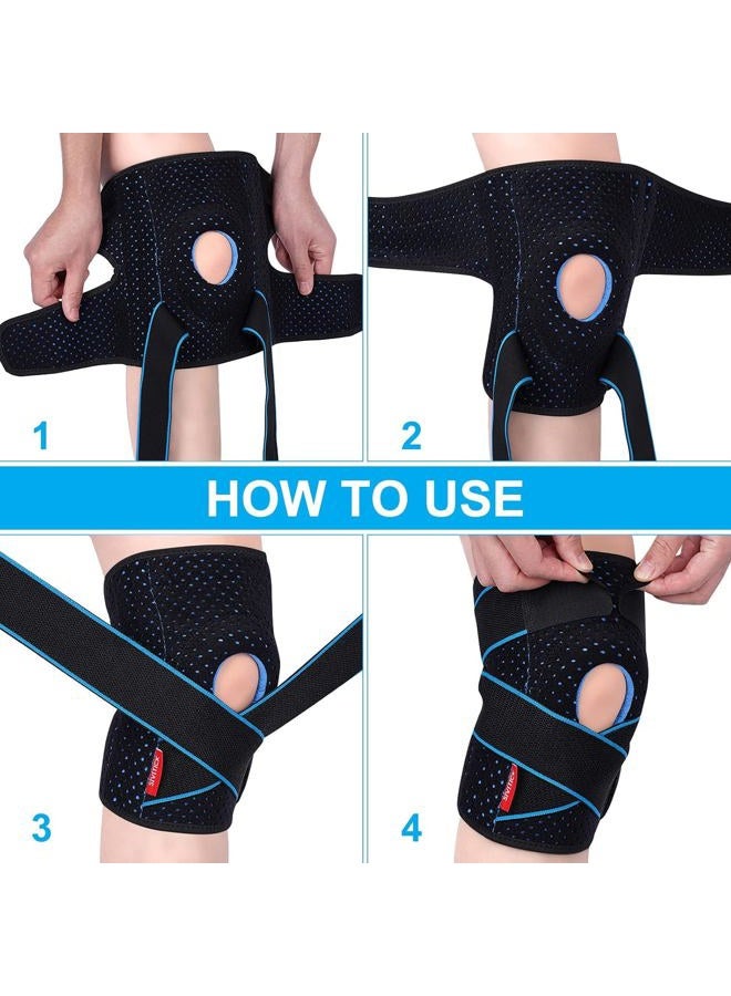 SIVITICK Knee Brace Support for Women & Men Arthritis Knee Pain Relief Meniscus Tear Injury Recovery Running Adjustable Size with Side Stabilizers - Image 4