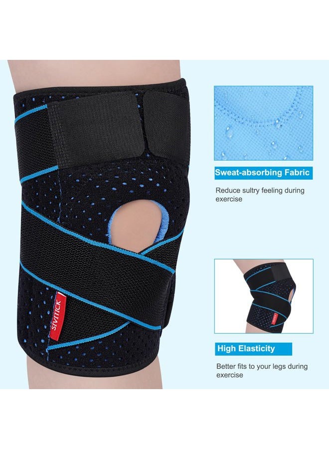 SIVITICK Knee Brace Support for Women & Men Arthritis Knee Pain Relief Meniscus Tear Injury Recovery Running Adjustable Size with Side Stabilizers - Image 3