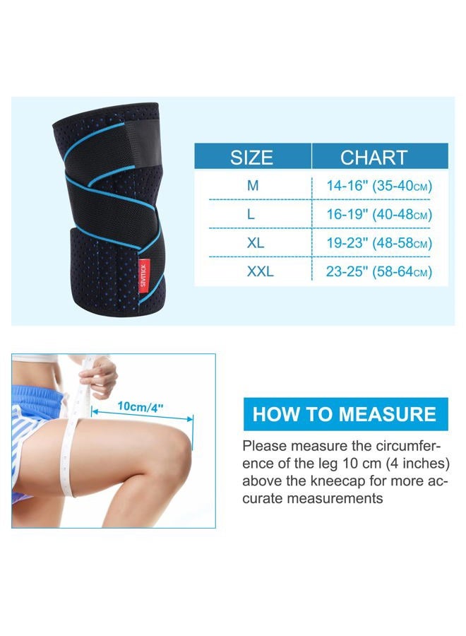 SIVITICK Knee Brace Support for Women & Men Arthritis Knee Pain Relief Meniscus Tear Injury Recovery Running Adjustable Size with Side Stabilizers - Image 5