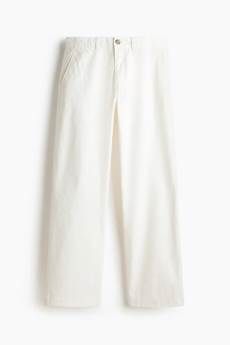 H&M  Relaxed Fit Cotton chinos for Men | Best Price UAE