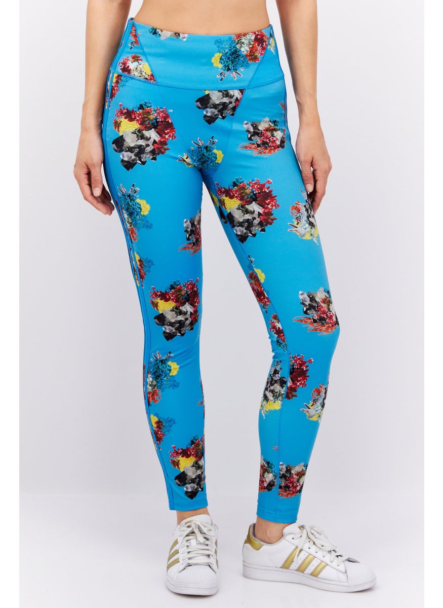 Adidas Adidas x Ivy Park Women Sportswear Fit Training Tights, Blue  - Image 1