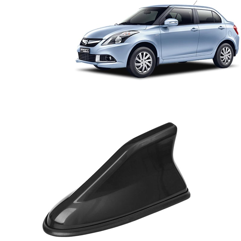 DASHDYNAMO Universal Shark Fin Antenna for Car – Car Signal Aerial – Stylish Roof Antenna for All Cars Models (Black) - Image 1