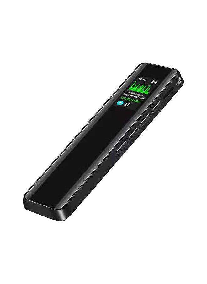 Generic - 8GB Digital Voice Recorder Voice Activated Recorder Dictaphone MP3 Player 3072KBPS HD Recording Noise Reduction Timing Recording Password Function Dual Condenser Microphone 60hrs Continuous Recording - Image 1