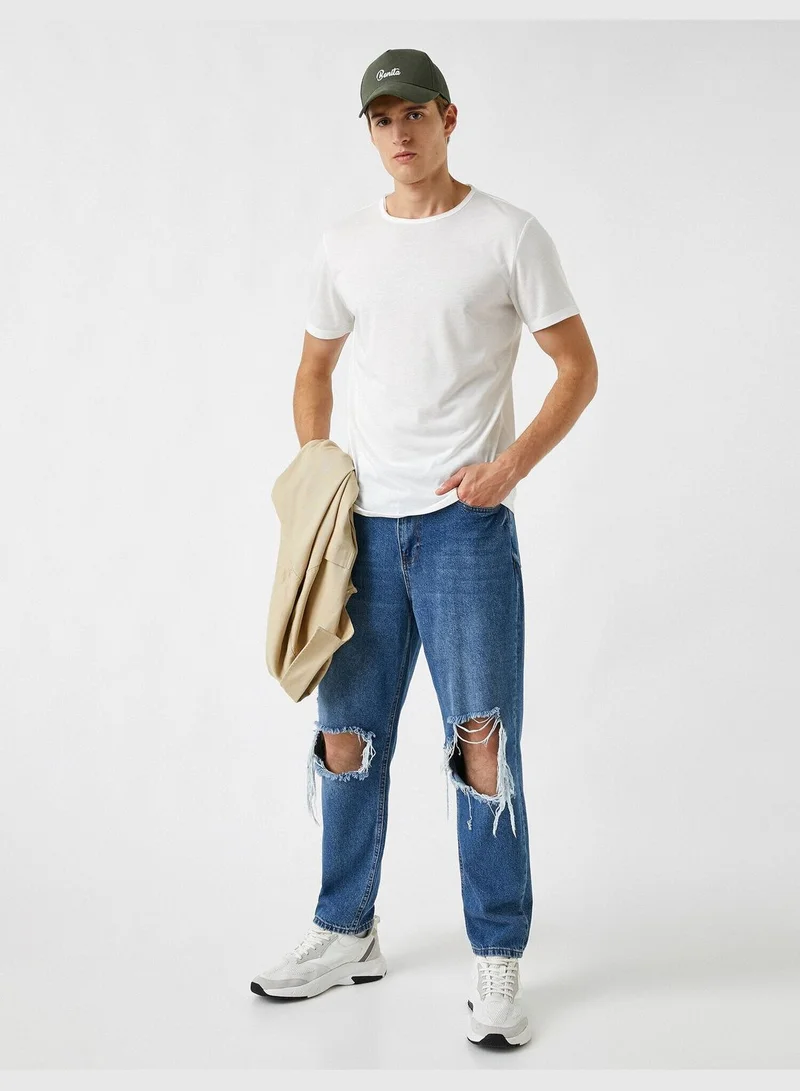 KOTON Standard Fit Basic T-Shirt