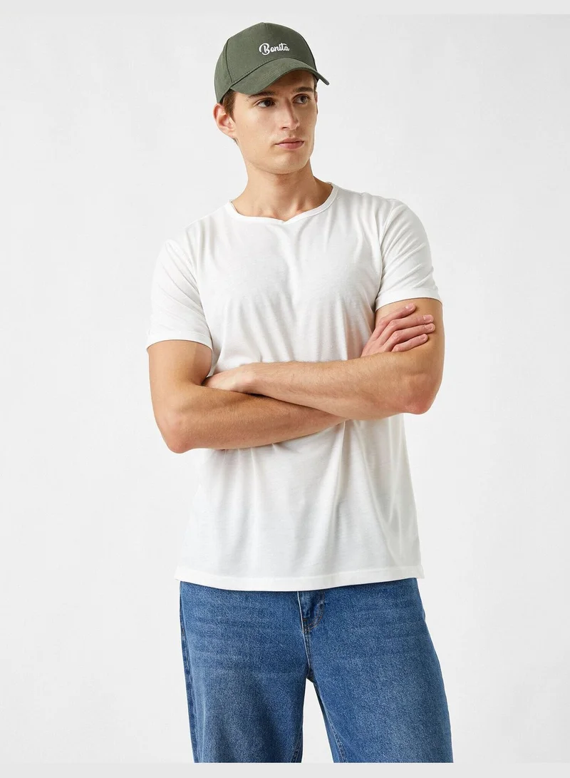 KOTON Standard Fit Basic T-Shirt