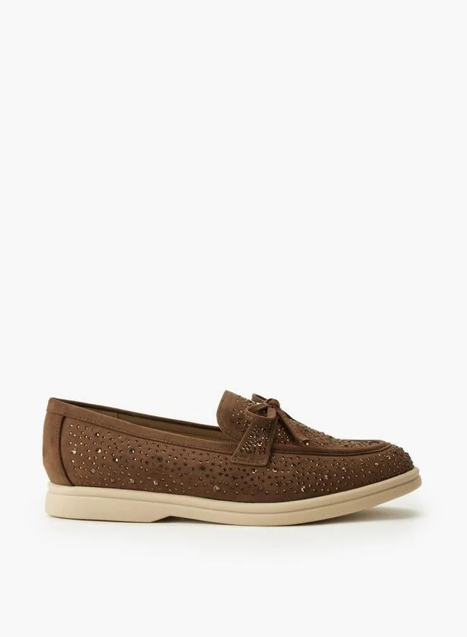 رينزو روجاني Women Embellished Slip-On Loafers