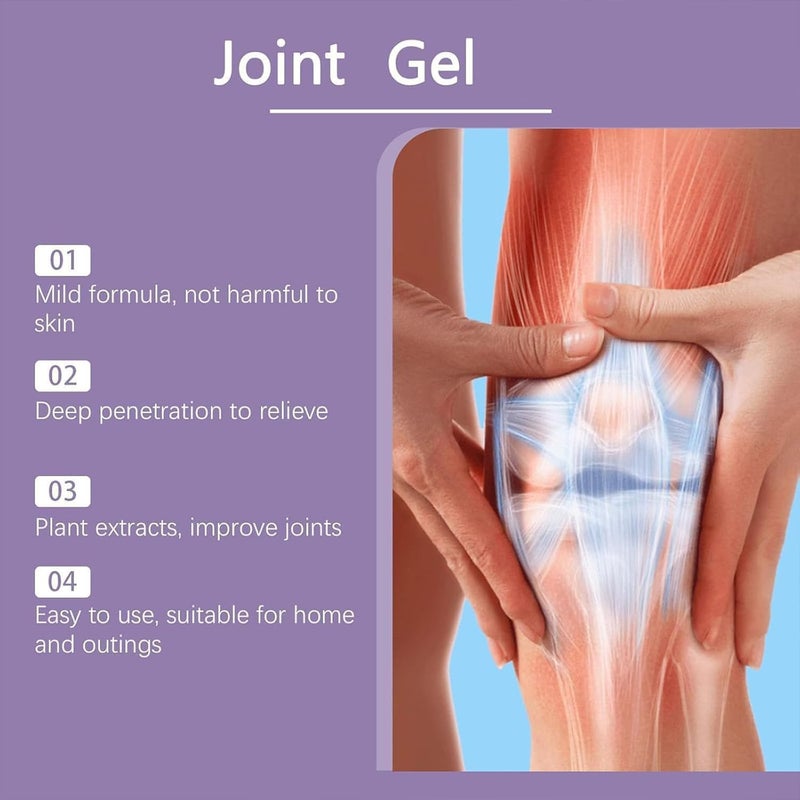 WUIAOCIT 2 PCS Joint Gel Purple Gelï¼ŒSoothing Massage Creamï¼ŒJoint Activities Throughout The Bodyï¼ŒSoothes for Knees, Hands, Lumbar, Neck and Shoulders - Image 5