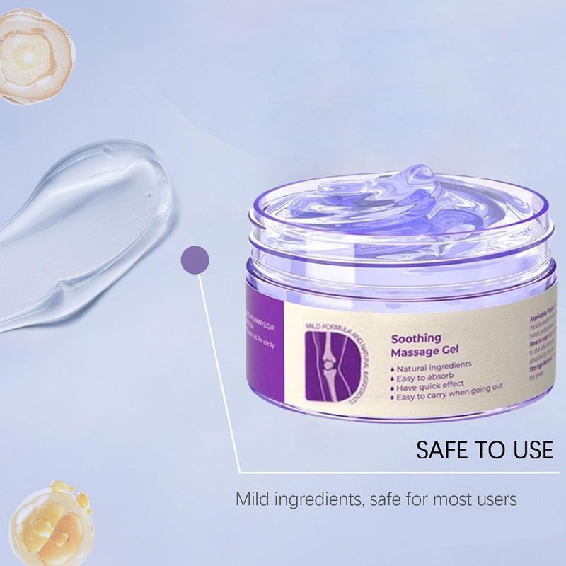 WUIAOCIT 2 PCS Joint Gel Purple Gelï¼ŒSoothing Massage Creamï¼ŒJoint Activities Throughout The Bodyï¼ŒSoothes for Knees, Hands, Lumbar, Neck and Shoulders - Image 2