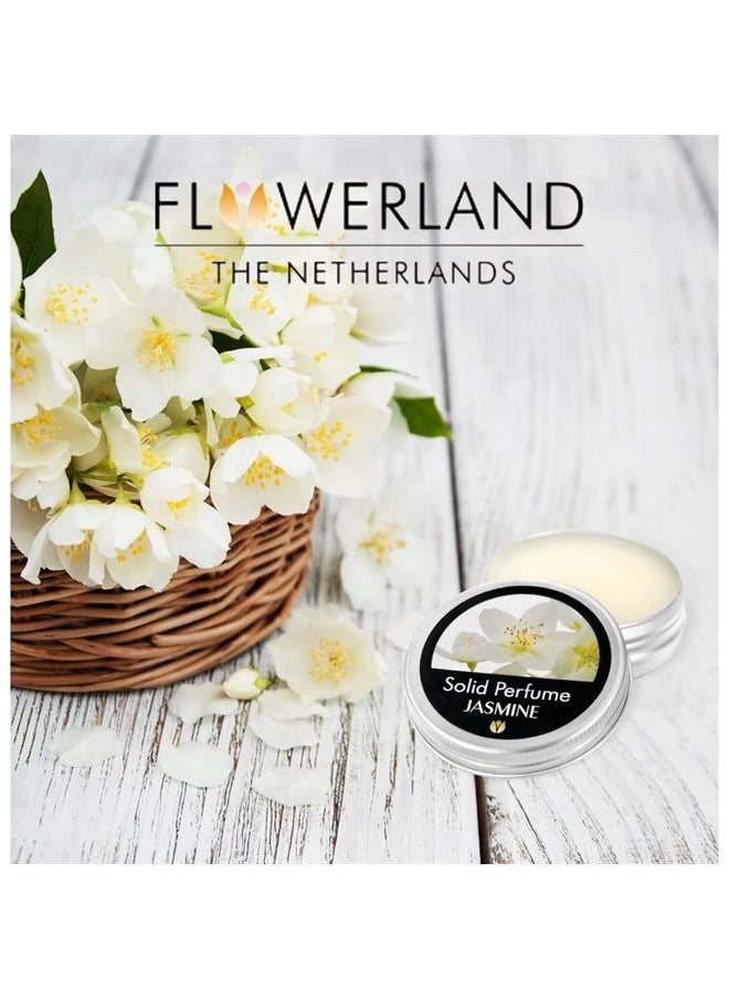 Flowerland Solid Perfume - Portable Pocket Balm Perfume Perfect for Travel Use - Natural Fragrance Parfum for Men and Women - Natural & Vegan - Jasmine (30ml)  - Image 4