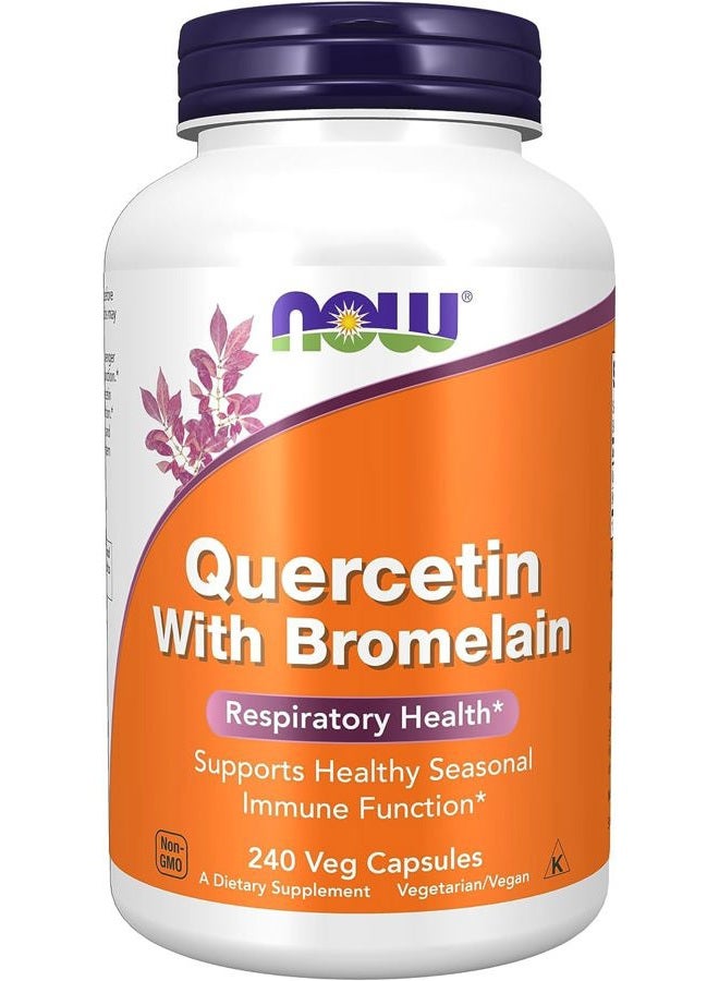 Now Foods Quercetin with Bromelain, 240 Vegetable Capsule (2 Pack) - Image 4